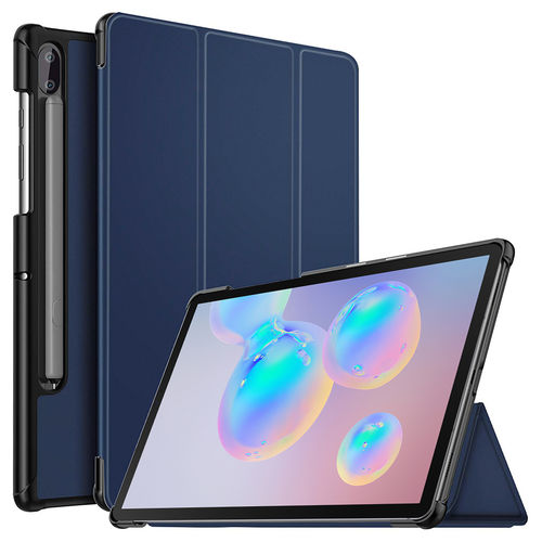 Trifold Sleep/Wake Smart Case for Samsung Galaxy Tab S6 - Blue